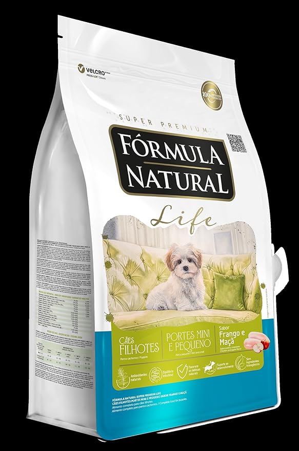 Ração Fórmula Natural Super Premium Life Cães Filhotes Portes Mini e Pequeno Frango e Maçã 2