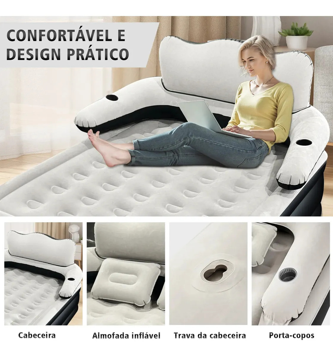 Colchão Inflável Casal Trailabo 3