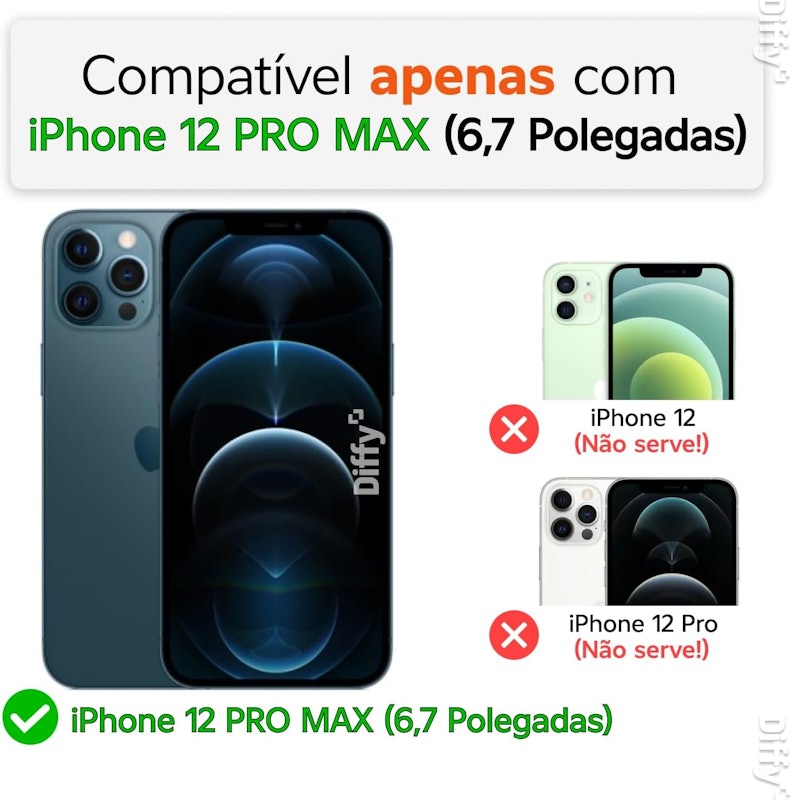 Capa para iPhone 12 Pro Max Diffy 2