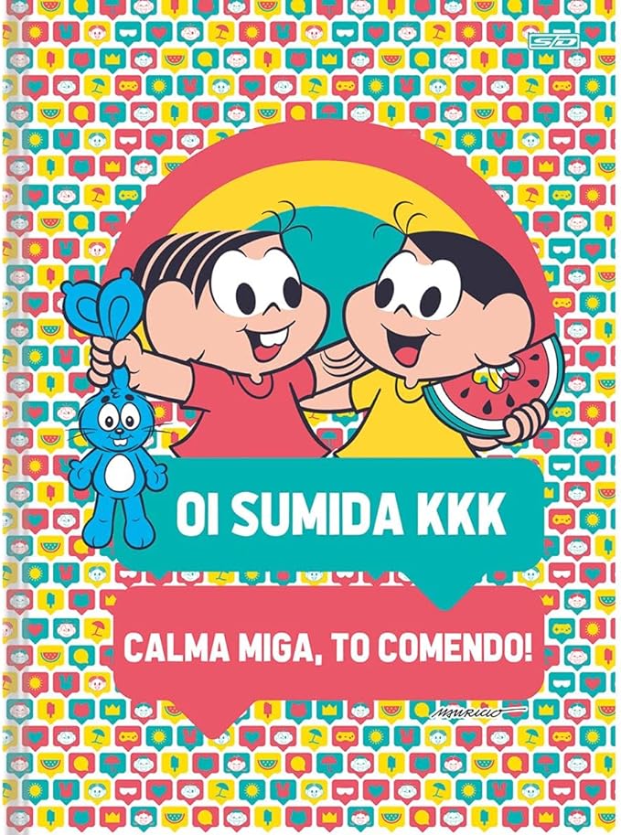 Caderno Brochura Capa Dura Turma da Mônica - Pacote com 5 5