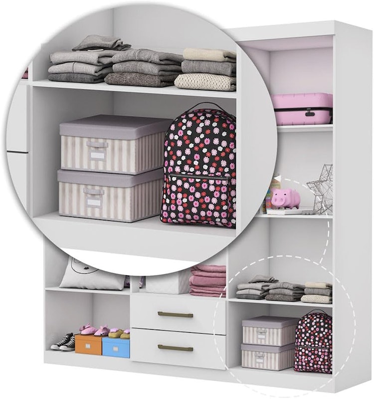 Guarda Roupa Infantil Elissa 6 Portas 4