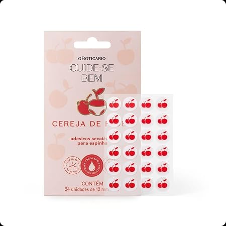 Adesivos Secativos para Espinha Cuide-se Bem Cereja de Fases 1