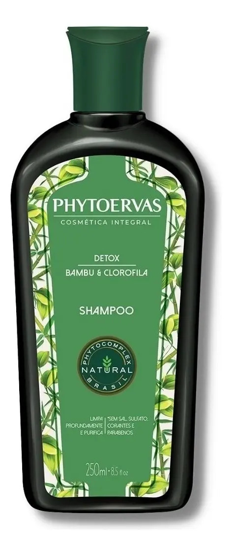 Shampoo Detox Bambu e Clorofila Phytoervas 1