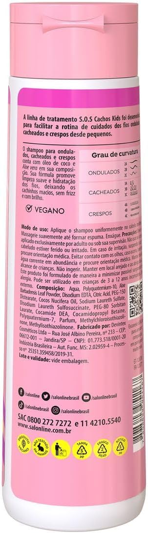 Shampoo SOS Cachos Kids Hidratação 2