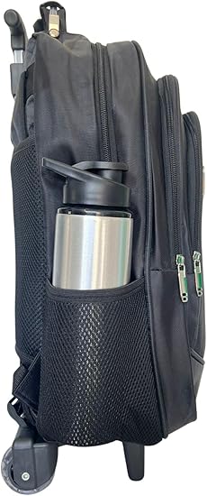 Mochila de Rodinhas Masculino/Feminino Escolar Resistente e Impermeável 4