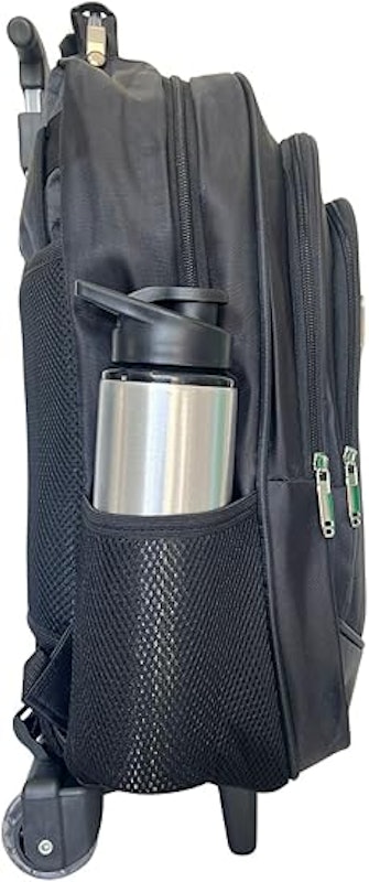 Mochila de Rodinhas Masculino/Feminino Escolar Resistente e Impermeável 4
