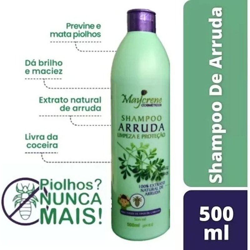 Shampoo de Arruda Limpeza e Proteção 3