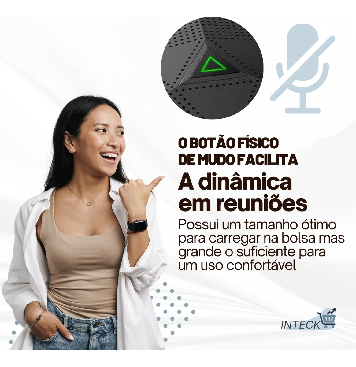Microfone para Conferência USB Cmteck 4