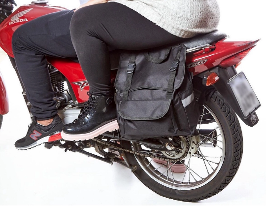 Alforje para Moto Black Luxo 2