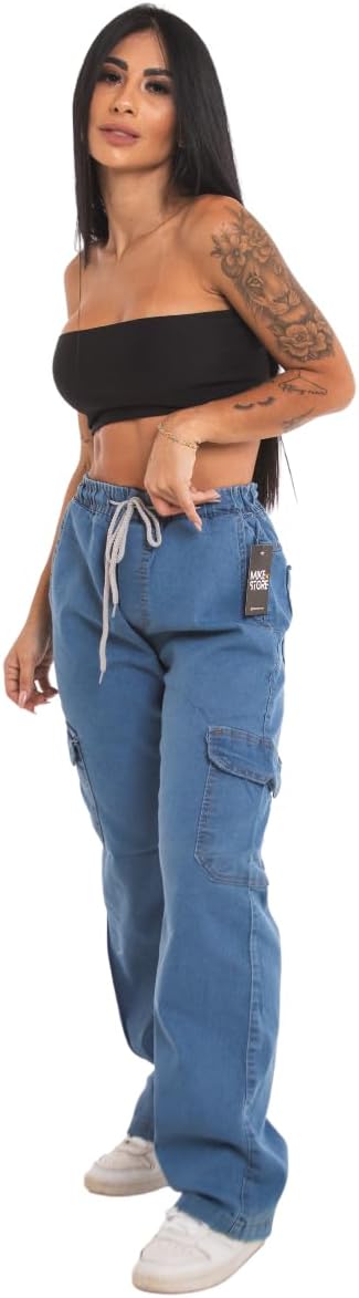 Calça Cargo Larga Street SK8 1
