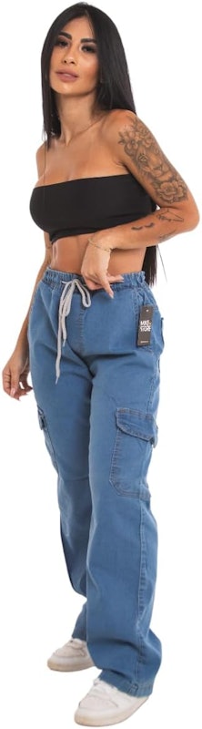 Calça Cargo Larga Street SK8 1