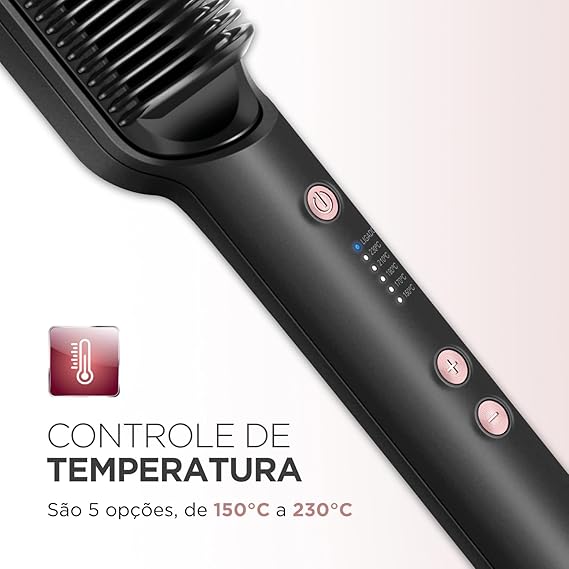 Escova Alisadora Black Rose 3