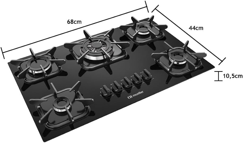 Cooktop Mueller 5 Bocas Preto 5
