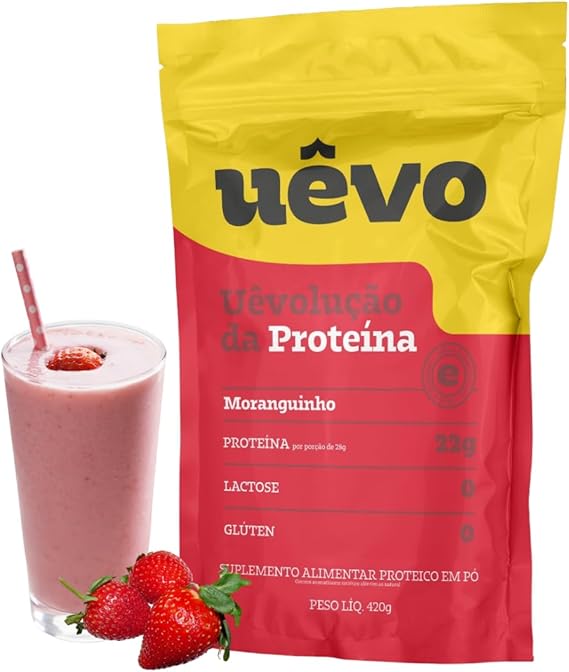 Proteína Uêvo 420 g Morango 1