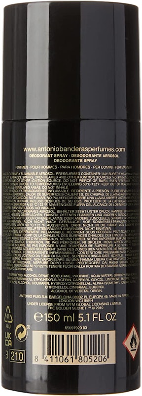 Desodorante Spray Antonio Banderas The Golden Secret 2