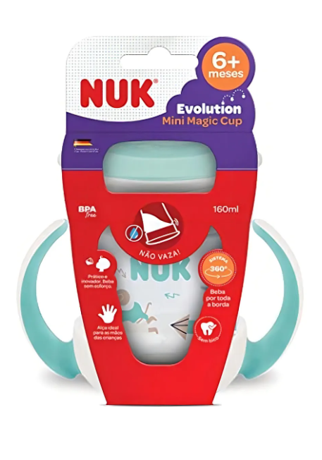 Copo Mini Magic Cup NUK Evolution 160 ml - Azul 2