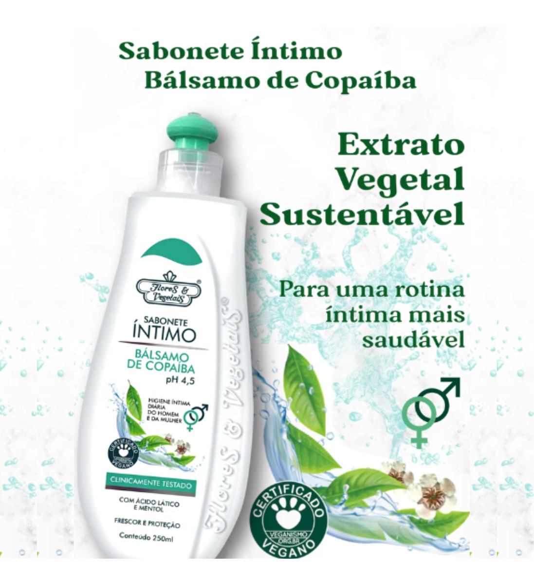 Sabonete Íntimo Bálsamo de Copaíba Flores & Vegetais 3