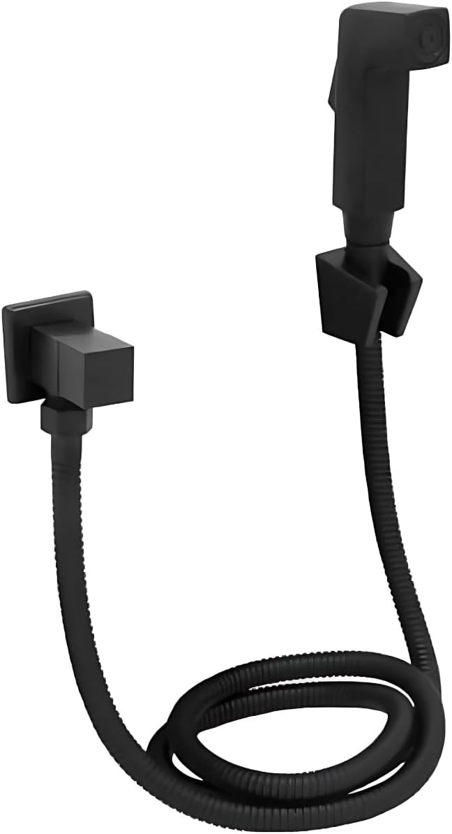 Ducha Higienica Banheiro Preto Chuveirinho Quadrada Duchinha 1