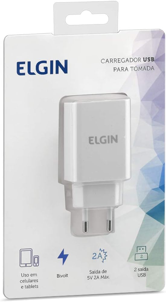 Carregador USB para Tomada com 2 Saídas 3