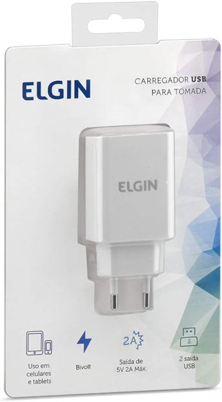 Carregador USB para Tomada com 2 Saídas 3