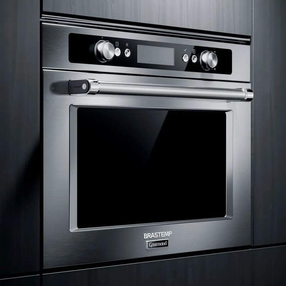 Micro-ondas de Embutir Brastemp Gourmand 40 L Inox com Sistema 3D 2
