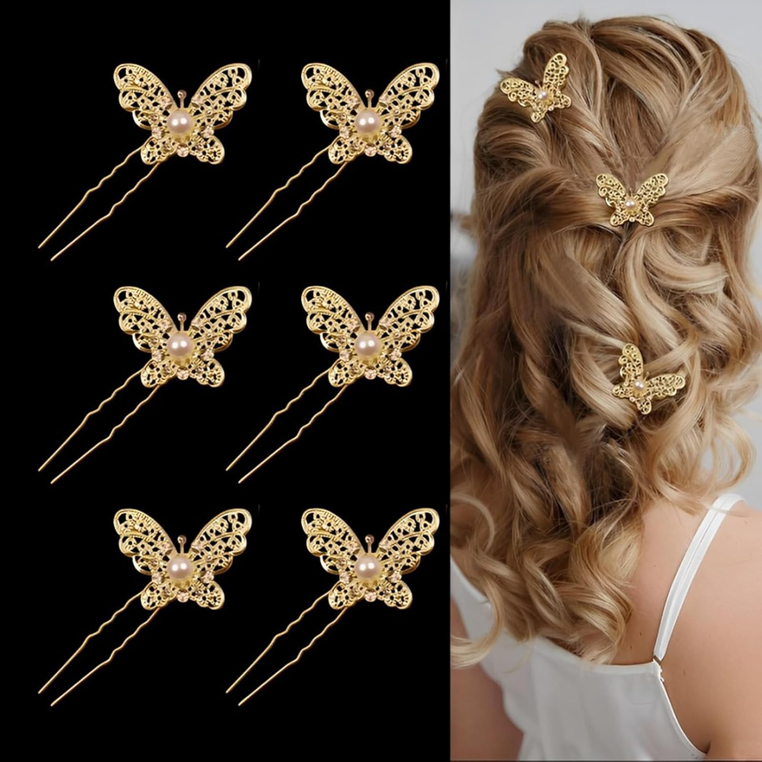 Grampos de Cabelo de Borboleta 1