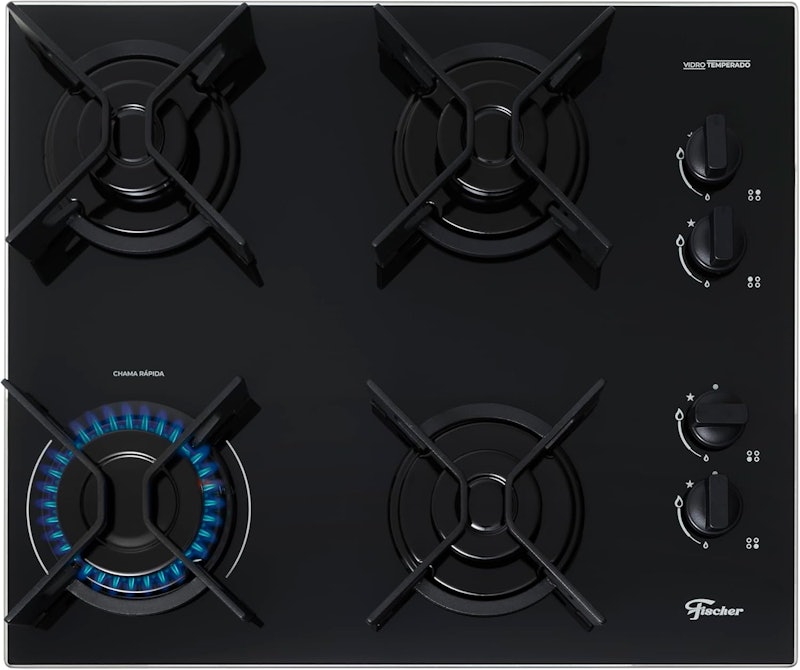 Cooktop a Gás 4 Bocas Fit Line Trempe Iron 2