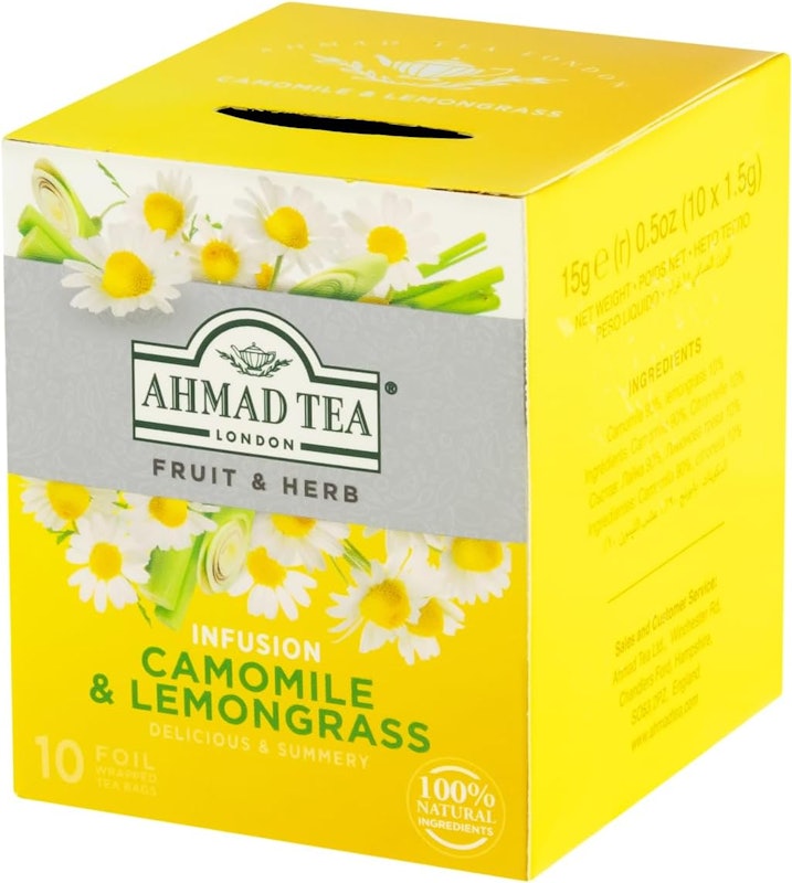 Infusão de Camomila e Capim-Limão Ahmad Tea London 1
