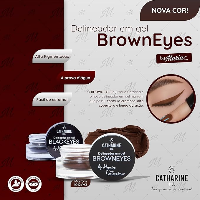 Delineador em Gel Browneyes by Maria Catarina 5
