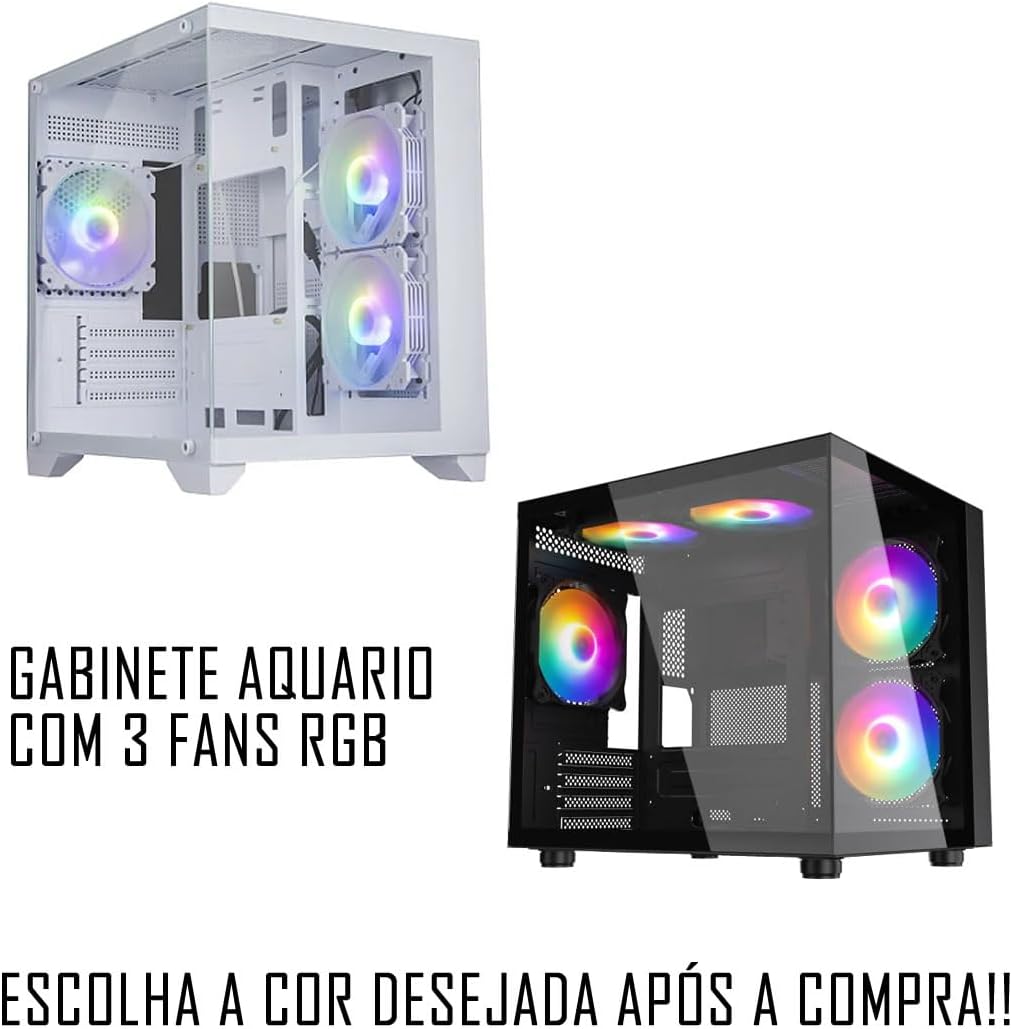 PC Gamer AMD Ryzen 7 5700G, 16 GB, NVMe 512 GB, 500 W Bivolt e Radeon Vega 8  3