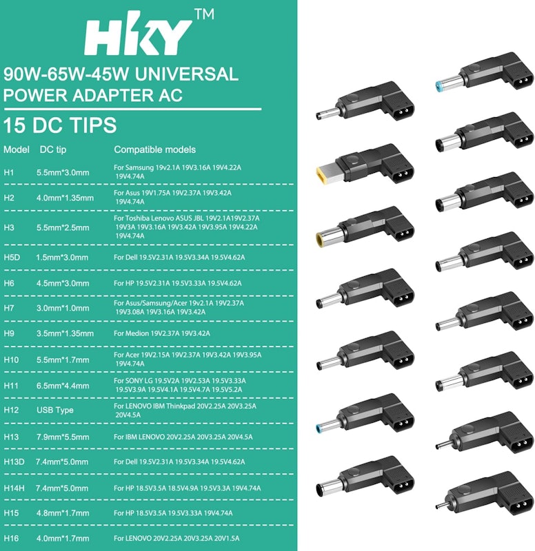 Carregador Universal Veicular para Notebook HKY 2