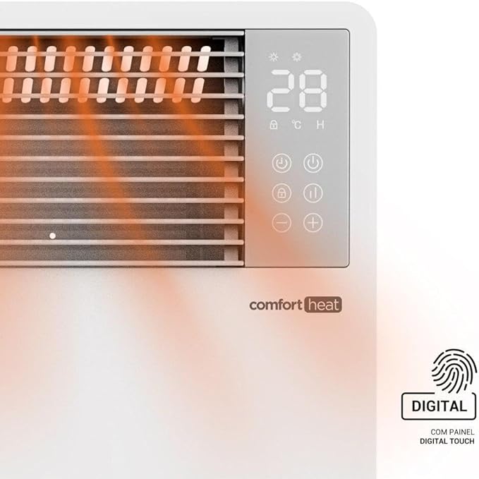 Aquecedor Elétrico Comfort Heat com Painel Digital 4