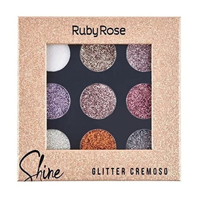 Paleta de Sombra Shine Glitter Ruby Rose 1