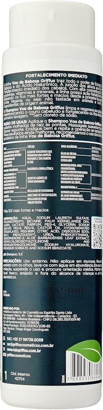Shampoo Vou de Babosa Griffus – Fortalecimento e Hidratação 2