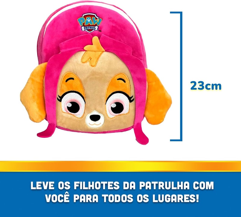 Mochila Infantil de Pelúcia Patrulha Canina Skye Candide 2