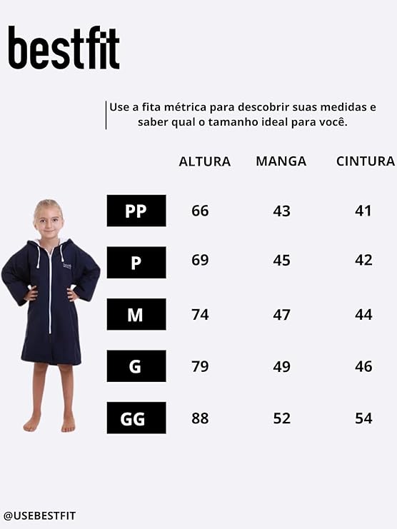 Roupão De Natação Infantil Unissex 4