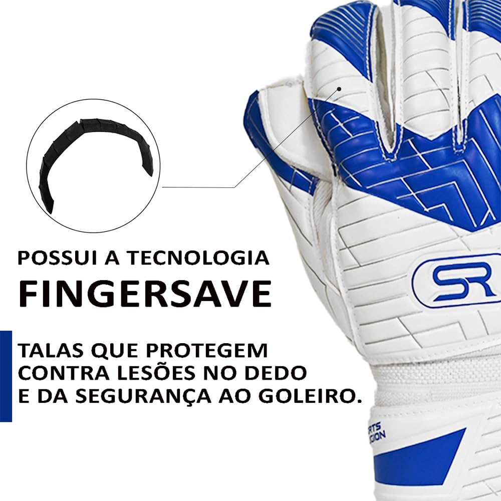 Luva de Goleiro Futebol Campo Pró C/ Hastes 3