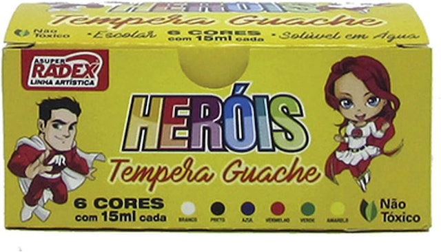 Tempera Guache Heróis 1