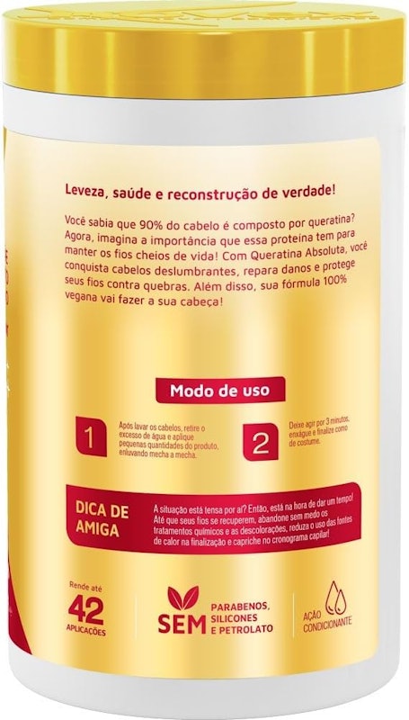 Creme de Tratamento Novex Queratina Absoluta 2