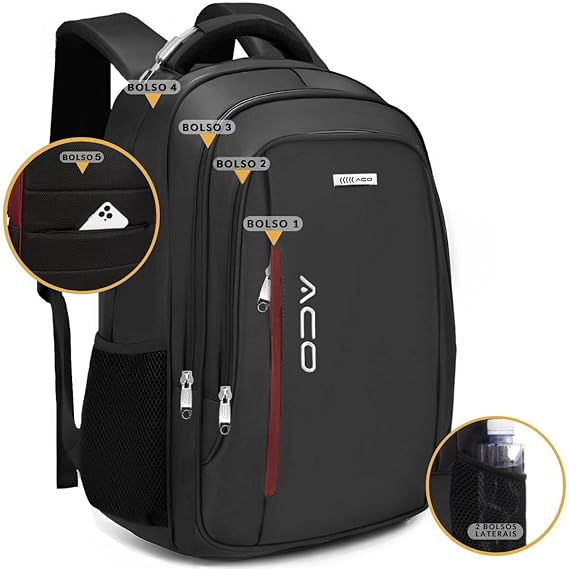 Mochila Masculina Notebook Anti Furto 2