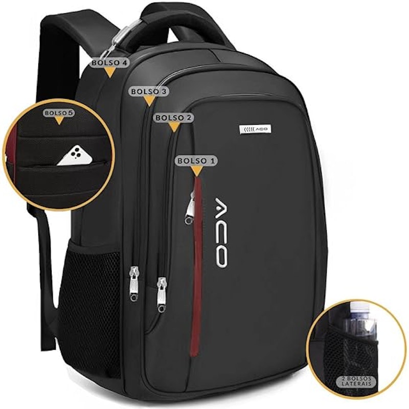 Mochila Masculina Notebook Anti Furto 2