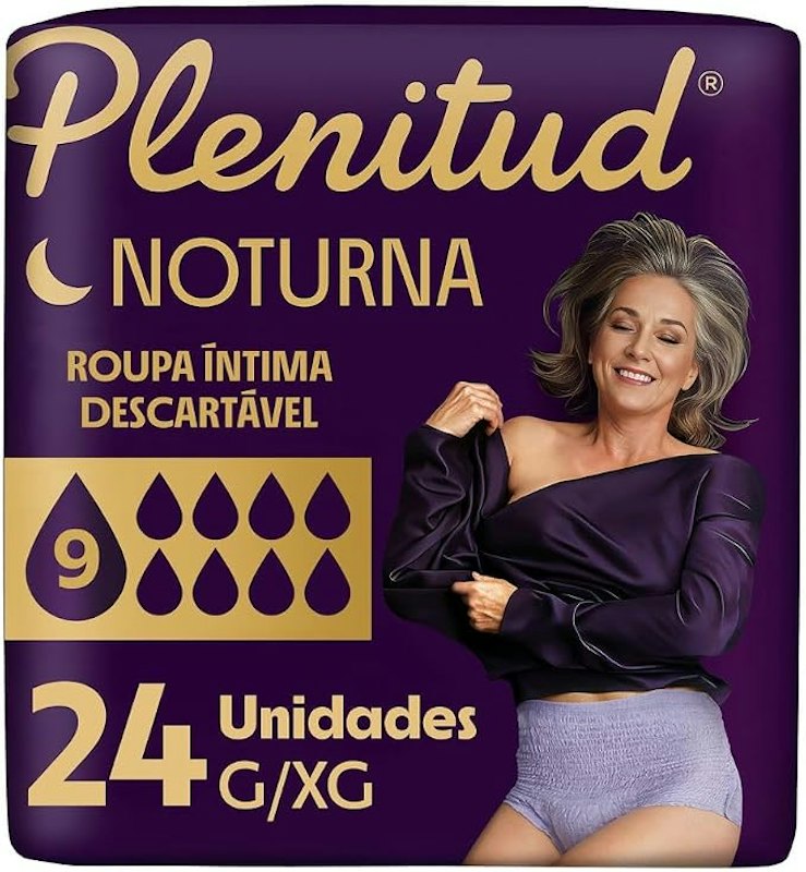Plenitud Noturna Roupa Íntima Descartável G/XG 24 Unidades 1