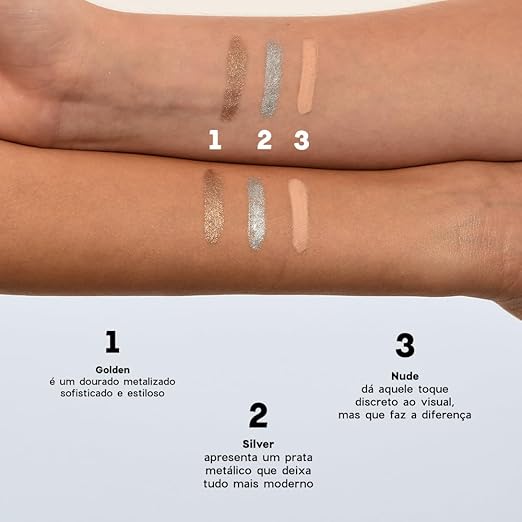 Lápis para Olhos Dourado - Shine Eye Pencil Golden Océane 4you 5