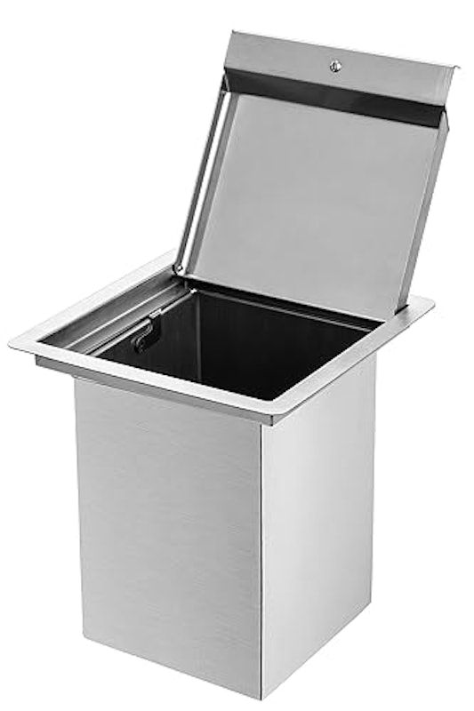 Lixeira Quadrada Pia Cozinha Embutir 4 L 4