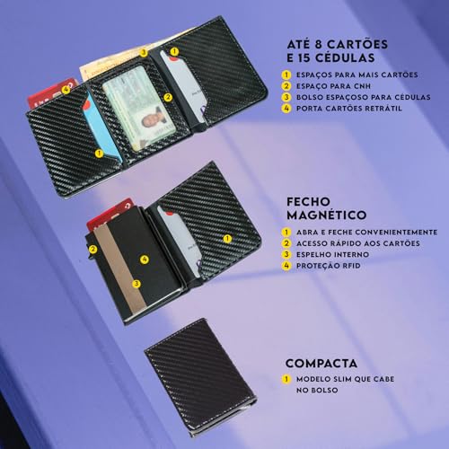 Carteira Masculina Proteção RFID 2