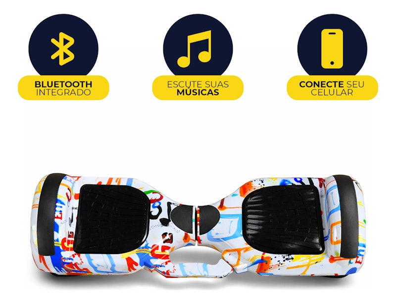 Hoverboard Skate Elétrico 6.5 LED Bluetooth Brinovar 3