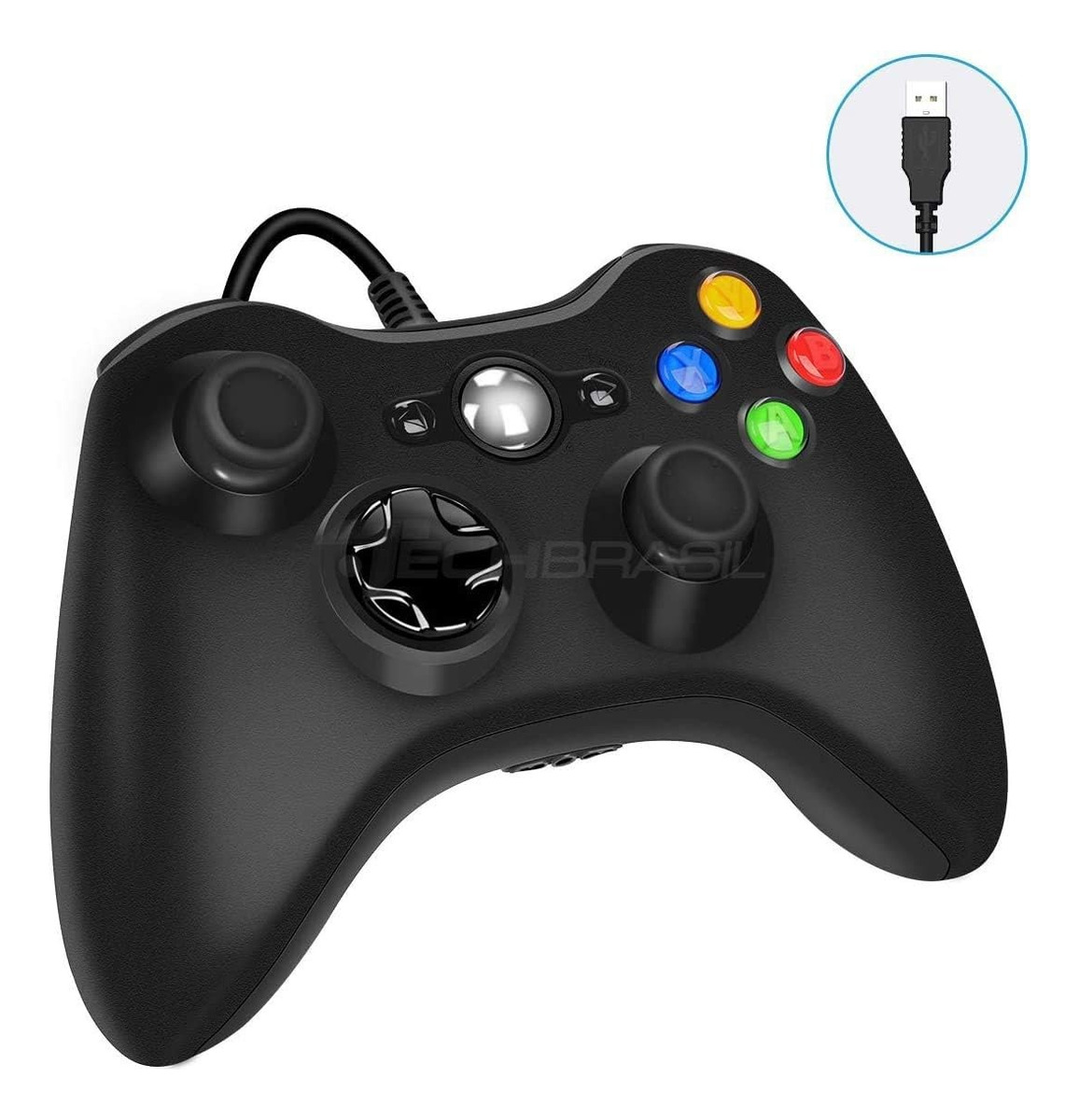 Controle USB com Fio Para Xbox 360 Computador Notebook 2
