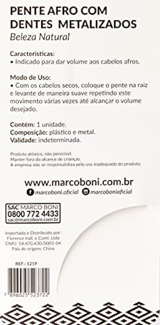 Pente Garfo com Dentes de Metal 4