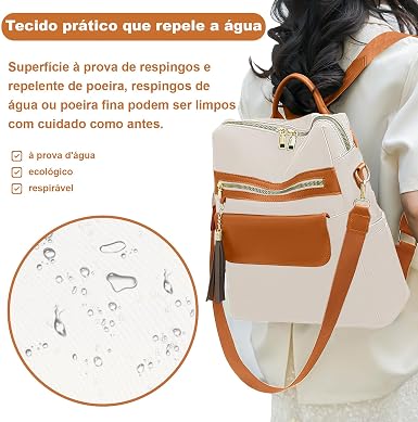 Mochila Feminina Impermeável Antifurto Universitária 2