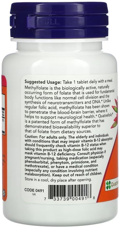 Metilfolato 1000 mcg 90 Tabletes 4